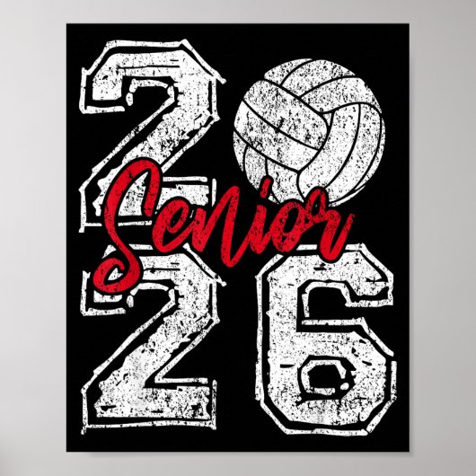 Class of 2026 volleyball senior 2026 graduation ポスター (正面)