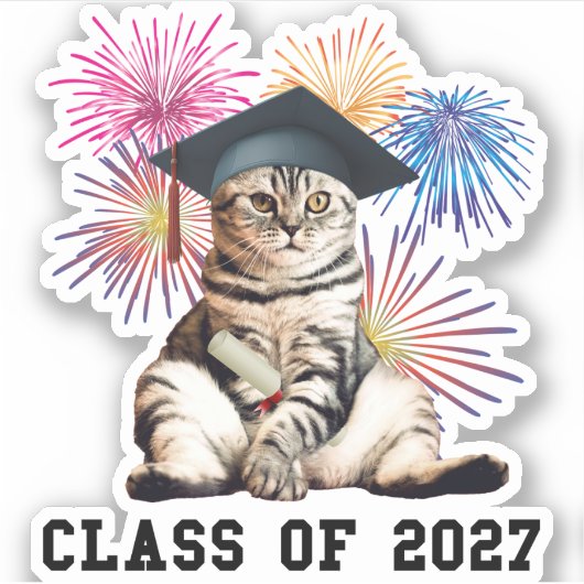 Class of 2027 Cat Lover シール (正面)