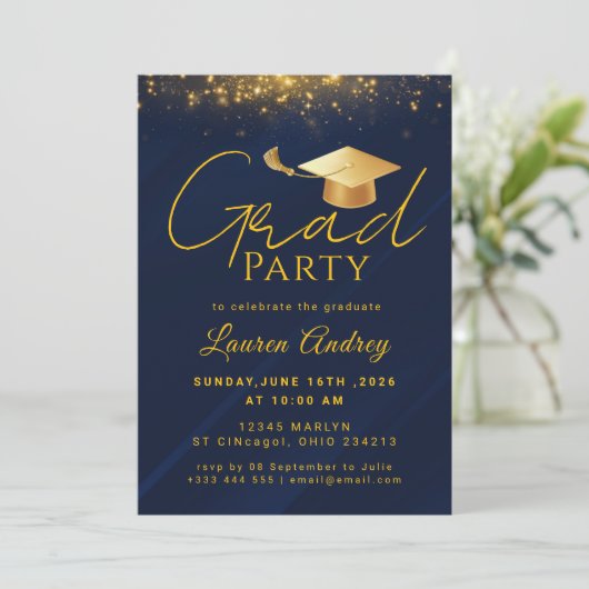 Class of 2027 Graduation Party 招待状 (スタンド正面)