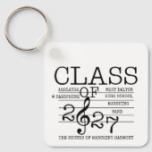 Class of 2027 Marching Band Graduate Inspirational キーホルダー (正面)