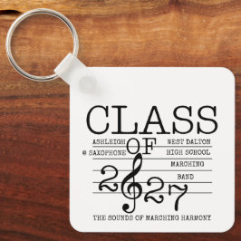 Class of 2027 Marching Band Graduate Inspirational キーホルダー