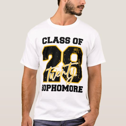 Class of 2028 Sophomore High School Back to School Tシャツ (正面)