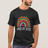Class of 2032 Graduation Grad Seniors 32 Rainbow Tシャツ (正面)