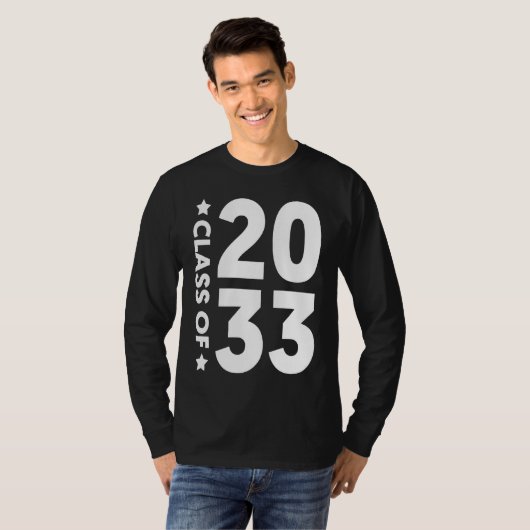 Class Of 2033  Senior 2033 Graduation Tシャツ (正面フル)