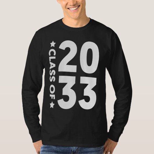 Class Of 2033 Senior 2033 Graduation Tシャツ (正面)