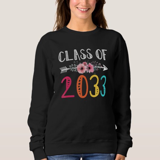 Class Of 2033 Shirt Pre-K Graduate Preschool Gradu スウェットシャツ (正面)