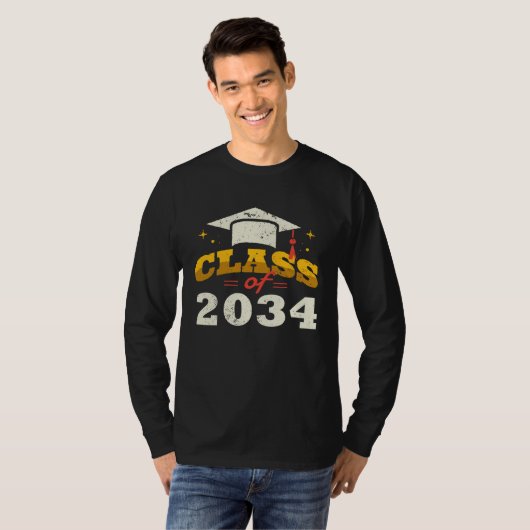 Class of 2034 grow me Graduation Tシャツ (正面フル)