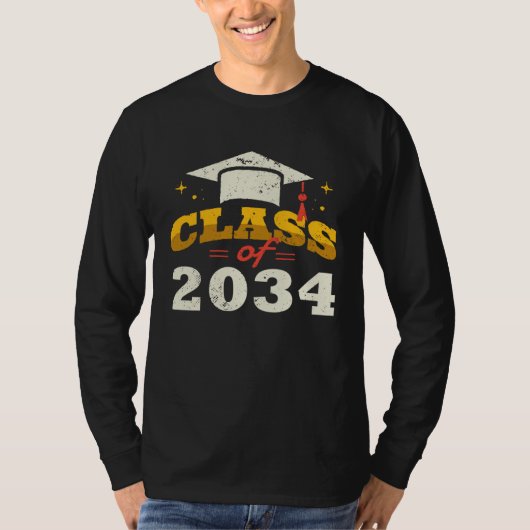 Class of 2034 grow me Graduation Tシャツ (正面)