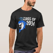 Class Of 2034 Shark Graduate Pre K Kindergarten Pr Tシャツ (正面)