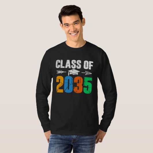 Class of 2035 First Day of School Graduation Tシャツ (正面フル)