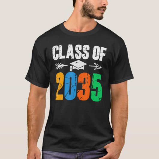 Class of 2035 First Day of School Graduation Tシャツ (正面)