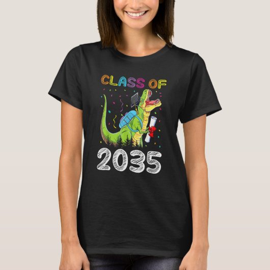 Class Of 2035 Graduation  Grow With Me Tシャツ (正面)