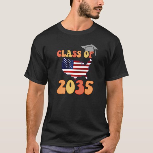 Class of 2035 Grow With Me First Day of School Gra Tシャツ (正面)