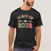 Class Of 2035 Grow With Me First Day Of School Gra Tシャツ (正面)