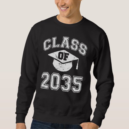 Class Of 2035 Grow With Me Graduation First Day Of スウェットシャツ (正面)