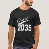 Class Of 2035 Grow With Me Graduation First Day Of Tシャツ (正面)
