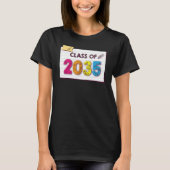 Class Of 2035 Grow With Me Graduation First Day Of Tシャツ (正面)