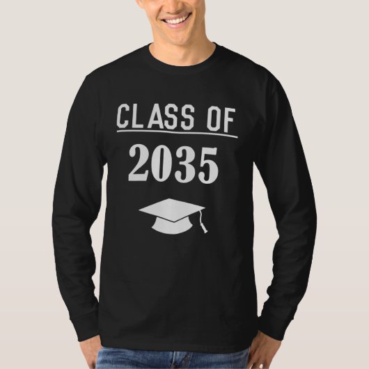 Class Of 2035 Kindergarten Graduate Graduation Gir Tシャツ (正面)