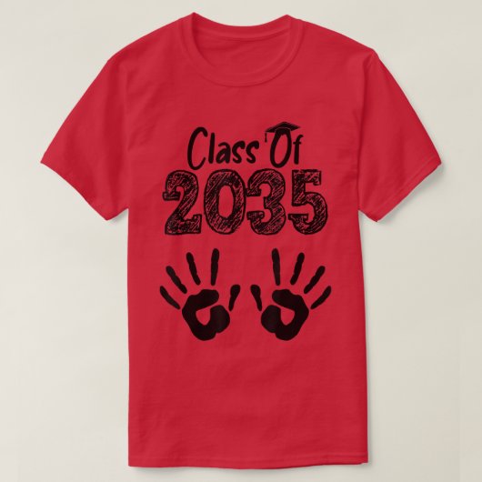 Class Of 2035 Kindergarten Graduate Preschool Grad Tシャツ (デザイン正面)