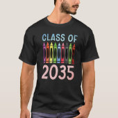 Class Of 2035 Kindergarten Graduation  1 Tシャツ (正面)