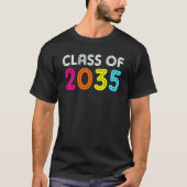 Class Of 2035 Kindergarten Pre k Grow with Me Grad Tシャツ (正面)