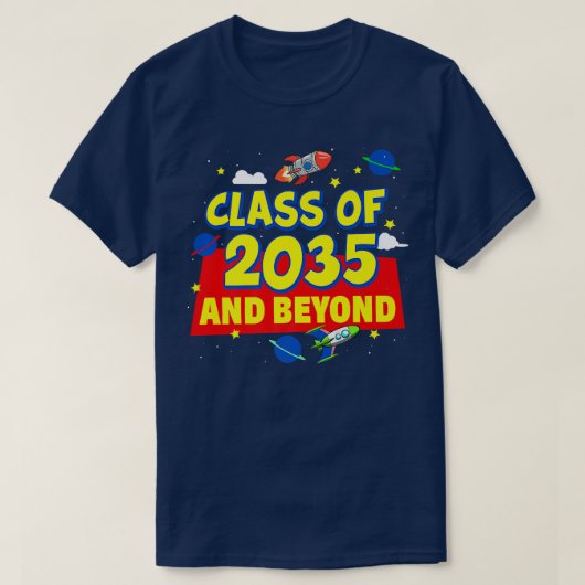 Class Of 2035 Kindergarten PreK Grow with Me Gradu Tシャツ (デザイン正面)
