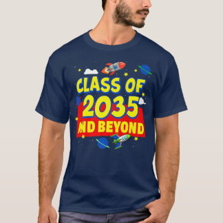 Class Of 2035 Kindergarten PreK Grow with Me Gradu Tシャツ
