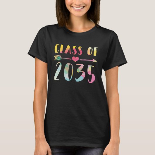 Class Of 2035 Pre school Kindergarten Nursery Grad Tシャツ (正面)