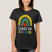 Class Of 2035 Rainbow Grows With Me First Day Of S Tシャツ (正面)