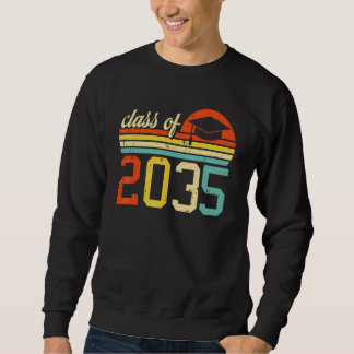 Class Of 2035 Retro Pre K Kindergarten Pre School  スウェットシャツ