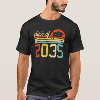 Class Of 2035 Retro Pre K Kindergarten Pre School  Tシャツ