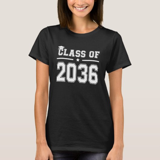 Class Of 2036  Grow With Me Preschool Pre K Gradua Tシャツ (正面)