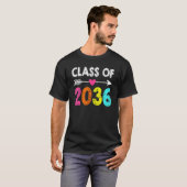 Class Of 2036 Kindergarten Pre K Grow With Me Grad Tシャツ (正面フル)