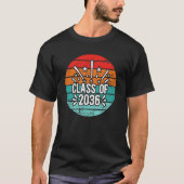 Class Of 2036 kindergarten to graduation Sunset Re Tシャツ (正面)