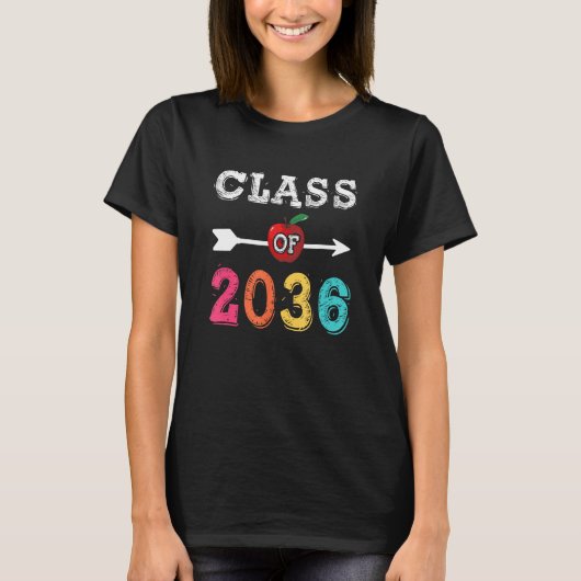 Class Of 2036  Pre K Graduate Preschool Graduation Tシャツ (正面)