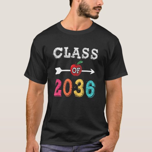 Class Of 2036  Pre K Graduate Preschool Graduation Tシャツ (正面)