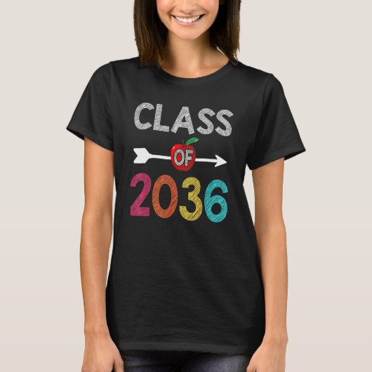 Class Of 2036  Pre K Graduate Preschool Graduation Tシャツ (正面)