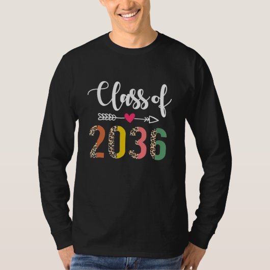 Class Of 2036 Senior Graduation Boys Girls Graduat Tシャツ (正面)