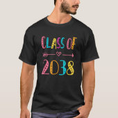 Class Of 2038 Pre K Graduate Preschool Graduation Tシャツ (正面)