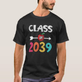Class Of 2039  Pre K Graduate Preschool Graduation Tシャツ (正面)