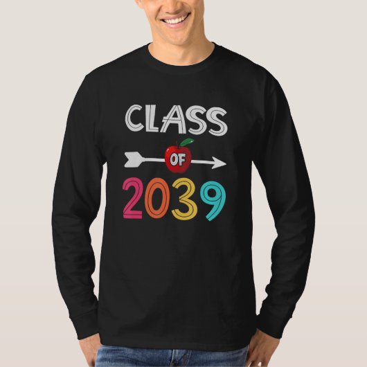 Class Of 2039 Pre K Graduate Preschool Graduation Tシャツ (正面)
