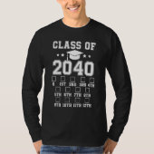 Class of 2040 Grow With Me  With Space For Checkma Tシャツ (正面)