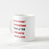 class of '59 grad コーヒーマグカップ (正面左)