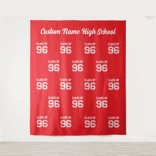 Class of 96, 30 Year High School Reunion Backdrop  タペストリー (正面)