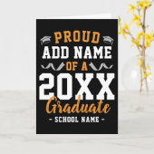 Class of A 2026 Graduation Party Custom Congrats カード (黄色い花)