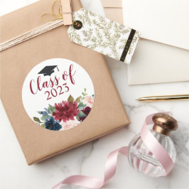 Class of Burgundyフローラ ラウンドシール