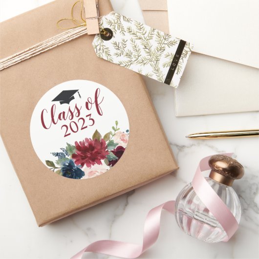 Class of Burgundyフローラ ラウンドシール (ギフト)