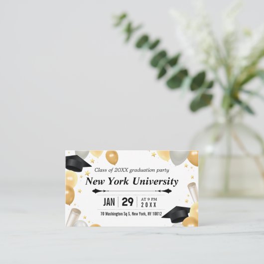 class of business cards graduate 名刺 (スタンド正面)