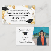 class of business cards graduate 名刺 (正面/裏面)