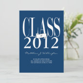 Class of Grad招待状/発表：ネイビー 招待状 (スタンド正面)